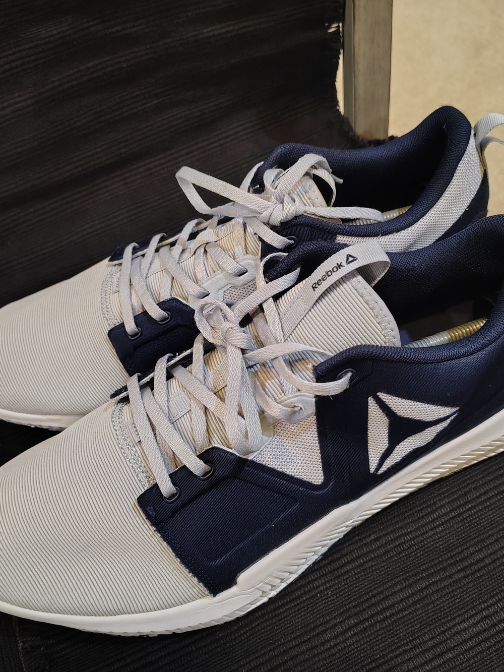 Reebok Men's Navy and Light Gray Athletic Sneakers